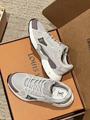 LV Olympia Sneaker Mix of materials Light Gray - 4