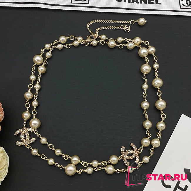 Chanel CC Pearl Layered Necklace - 1