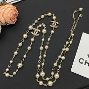 Chanel CC Pearl Layered Necklace - 3