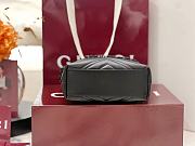 Gucci Marmont Nano Bucket bag in Light Black leather - 4