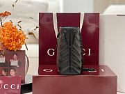 Gucci Marmont Nano Bucket bag in Light Black leather - 3