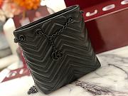 Gucci Marmont Nano Bucket bag in Light Black leather - 2