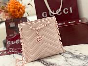 Gucci Marmont Nano Bucket bag in Light Pink leather - 6