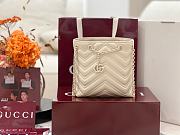Gucci Marmont Nano Bucket bag in Light Beige leather - 1