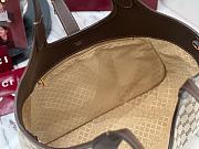 Gucci Mercato small tote bag sand and dark brown GG canvas - 5