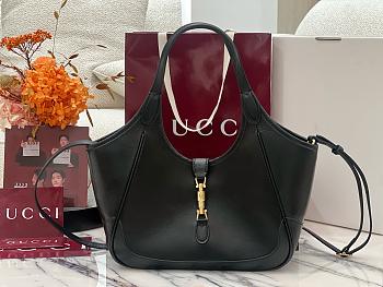 Gucci Mercato small tote bag black soft leather