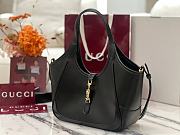 Gucci Mercato small tote bag black soft leather - 6