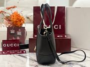 Gucci Mercato small tote bag black soft leather - 3
