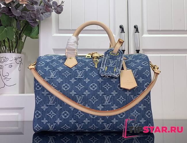 Louis Vuitton Speedy Soft 30 Denim Blue M14430 - 1