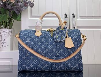 Louis Vuitton Speedy Soft 30 Denim Blue M14430