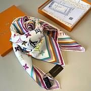 LV x TM Monogram Multicolor Square Silk Scarf 90  - 6