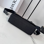 Loewe Flex sling in canvas and suede black/dark gold - 3