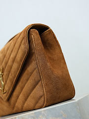 Ysl LouLou suede bag brown size 32x22x10 cm - 2