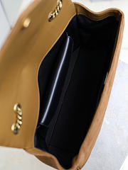 Ysl LouLou suede bag brown size 32x22x10 cm - 5