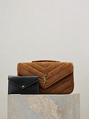 Ysl LouLou suede bag brown size 29x17x8 cm - 1