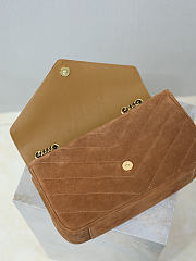 Ysl LouLou suede bag brown size 29x17x8 cm - 5
