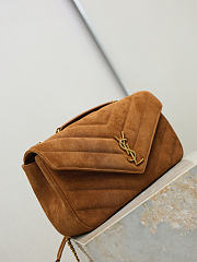 Ysl LouLou suede bag brown size 29x17x8 cm - 2