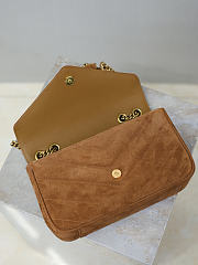 Ysl LouLou suede bag brown size 24x14x6 cm - 6