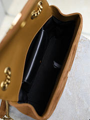 Ysl LouLou suede bag brown size 24x14x6 cm - 5