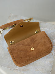 Ysl LouLou suede bag brown size 20x12x5 cm - 6