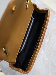 Ysl LouLou suede bag brown size 20x12x5 cm - 3