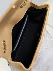 Ysl LouLou suede bag natural tan size 32x22x10 cm - 3