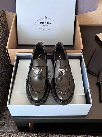 Prada Classic 4.5 Heel Loafers Black