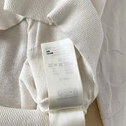 Louis Vuitton Embossed Jacquard Knit Crew Neck Long Sleeve White - 2