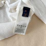Louis Vuitton Embossed Jacquard Knit Crew Neck Long Sleeve White - 3