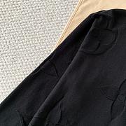 Louis Vuitton Embossed Jacquard Knit Crew Neck Long Sleeve Black - 3