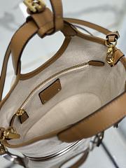 Prada Linen blend mini-buckle bag sizre 21x18x9 cm - 2