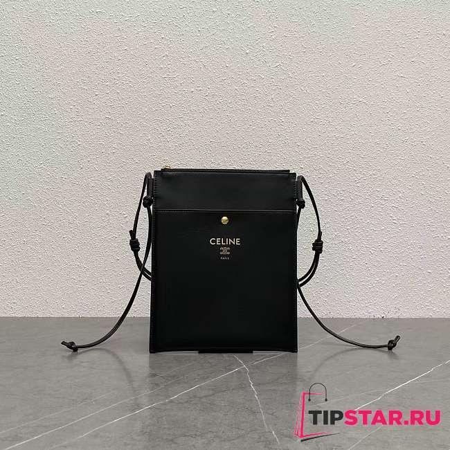 Celine Sharp Pouch In Smooth Lambskin Black - 1