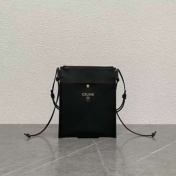 Celine Sharp Pouch In Smooth Lambskin Black