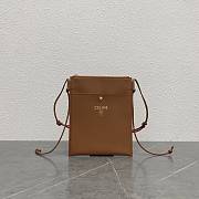Celine Sharp Pouch In Smooth Lambskin Brown - 1