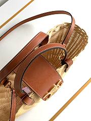 Celine Teen Couffin In Wicker And Natural Calfskin - 4