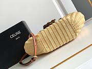 Celine Teen Couffin In Wicker And Natural Calfskin - 3
