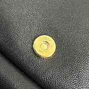 Celine Little Halfmoon Soft Triomphe In Supple Shiny Lambskin Black - 2