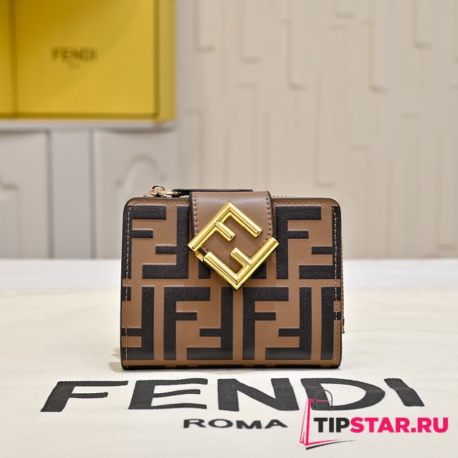 Fendi FF Diamonds leather wallet 01 - 1