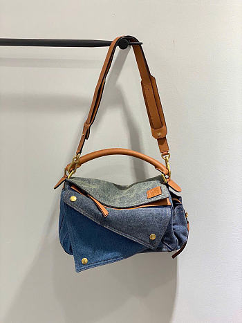 Loewe Puzzle Bag in Denim