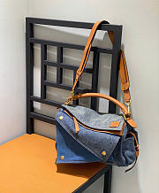 Loewe Puzzle Bag in Denim - 4