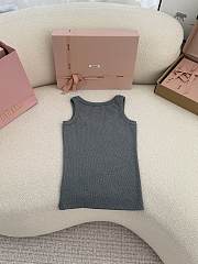 Prada Black Viscose Tank Top Gray - 5