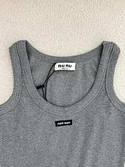 Prada Black Viscose Tank Top Gray - 2