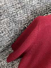 Prada logo-intarsia cropped wool sweater red - 3