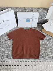 Prada Short sleeve knitwear embellished neckline 02 - 5