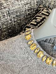 Prada Short sleeve knitwear embellished neckline 01 - 5