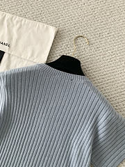 Loro Piana Coste Crewneck Iced Snow Melange - 5