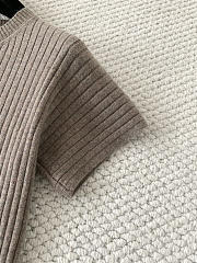 Loro Piana Coste Crewneck Licorice Root Melange - 3