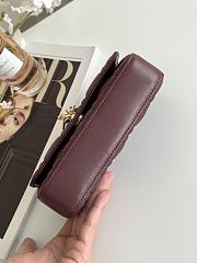 Dior Talk Phone Pouch In Burgundy - 6