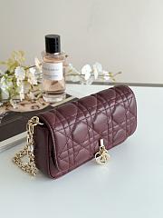 Dior Talk Phone Pouch In Burgundy - 4