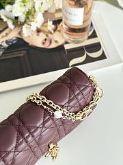 Dior Talk Phone Pouch In Burgundy - 3